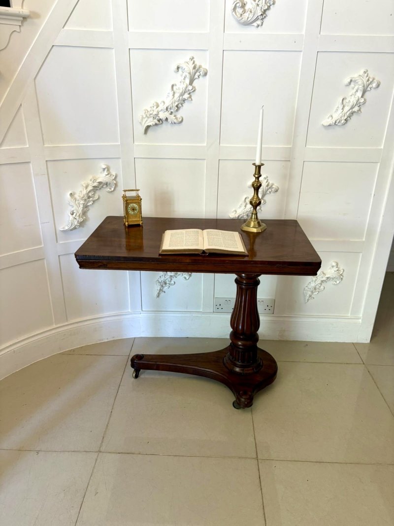 Antique Victorian Quality Mahogany Adjustable Reading/Side Table - Image 2